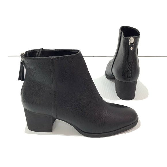 H&M Shoes - H&M Women's Black Heel Boots Booties Sz 5.5 Zipper Backs NEW